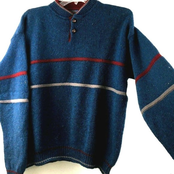 Pendleton Vintage 100% Virgin Wool Mens L Button Closure. Small hole in chest - Picture 4 of 10